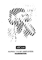 Arcam ALPHA-7-8P - Owners Manual 